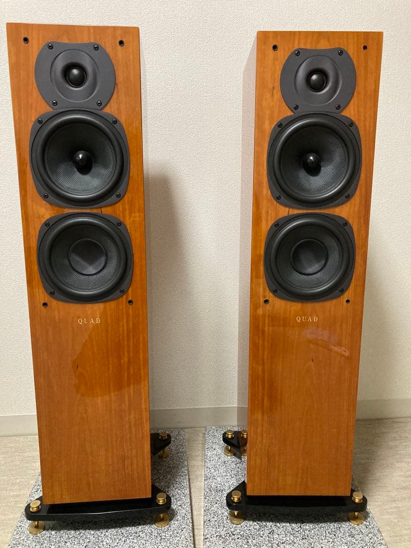 QUAD 22L2 (チェリー)ペア　トールボーイスピーカー