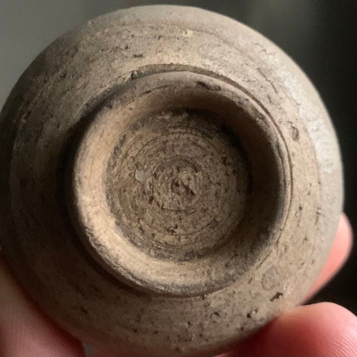 瀬戸 灰釉 盃 酒器 ちょこ 江戸後期 ぐい呑み 古道具 アンティーク 古美術