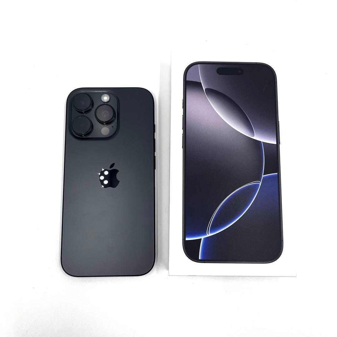 【ほぼ未使用】 iPhone 16 Pro ブラックチタン SIMフリー
