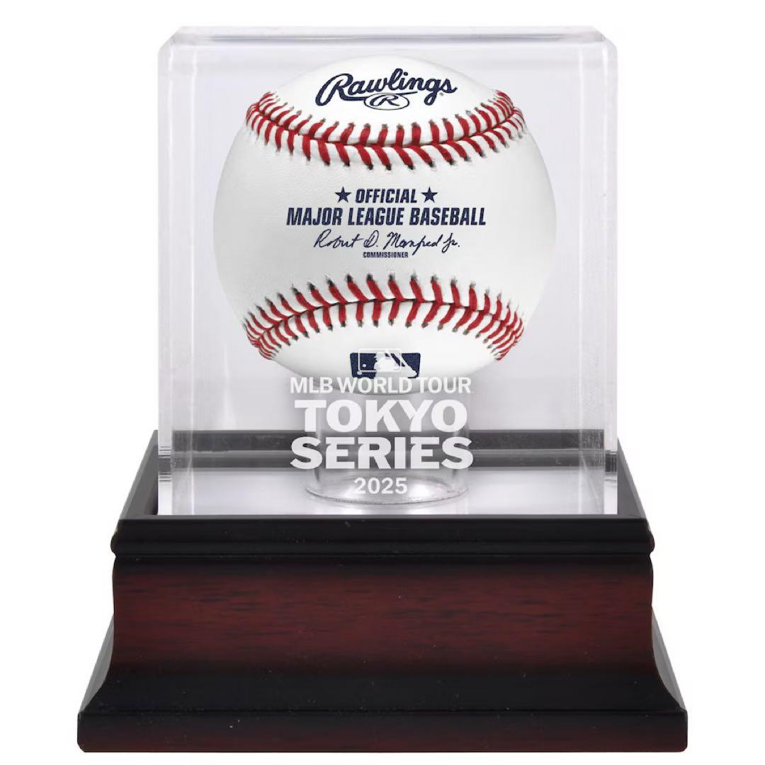 MLB開幕戦2025ドジャース先発投手2名直筆サインボール ケース付属