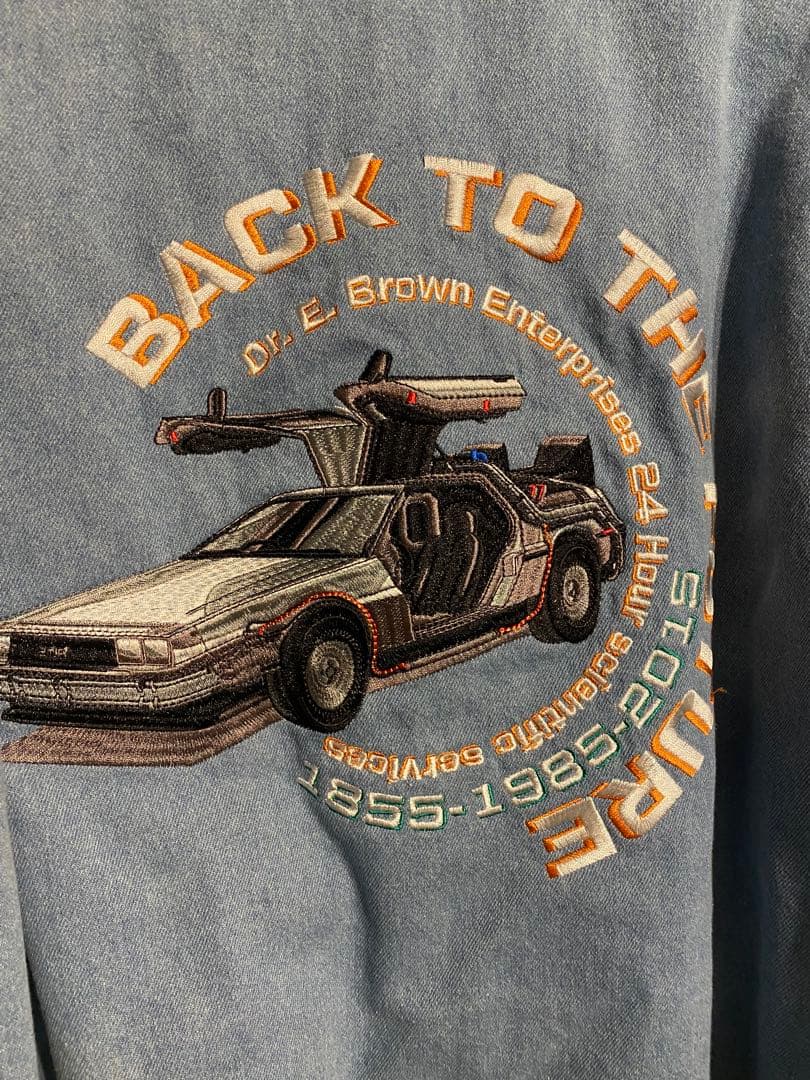 新品タグ付き★ニコアンドバックトゥザフューチャー刺繍スタジャン未使用BTTF