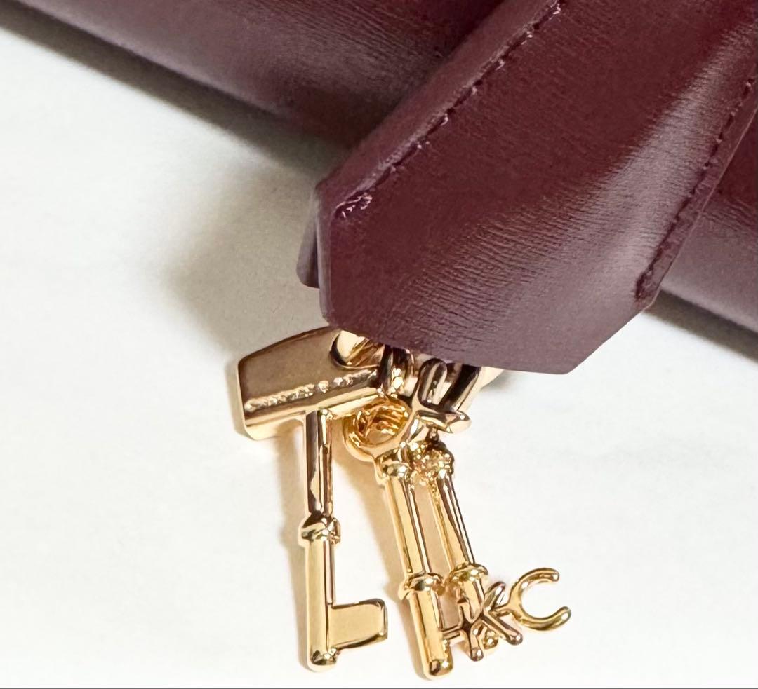 CHARLES & KEITH ミニケリー トートバッグ マルベリープラム