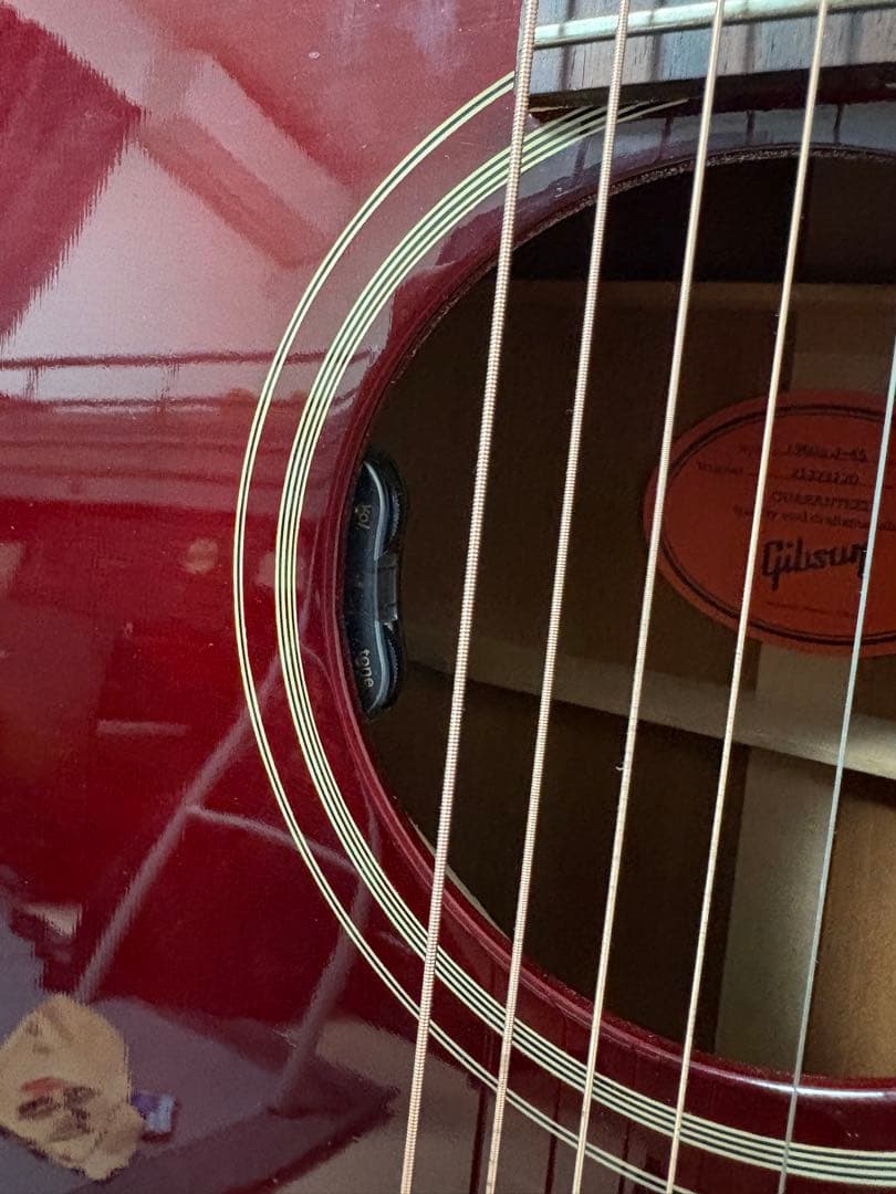 Gibson J-45 Original AJ Wine Red エレアコ改造