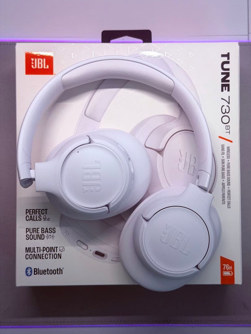 JBL TUNE 730BT ワイヤレスヘッドホン ホワイト
