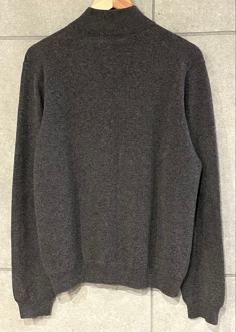 dunhill モンゴル製 カシミヤ100% ジップアップ セーター L相当