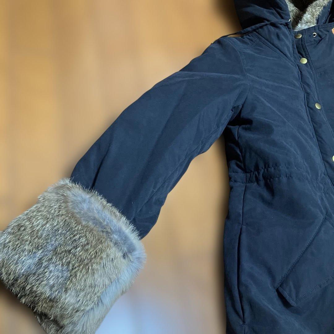 新品、未使用　SHIPS for women ラビットファー モッズコート