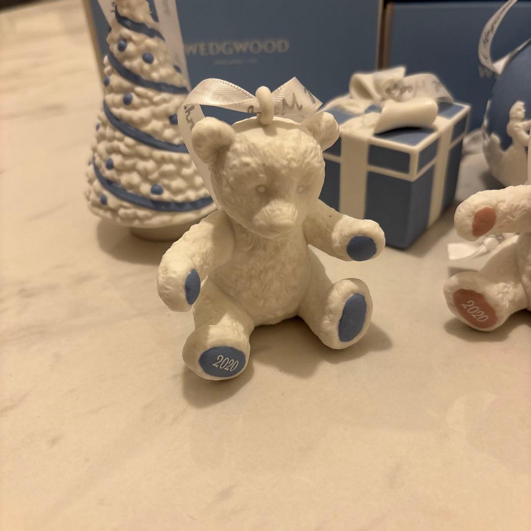 【新品未使用】ウェッジウッド クリスマスオーナメント5点セット