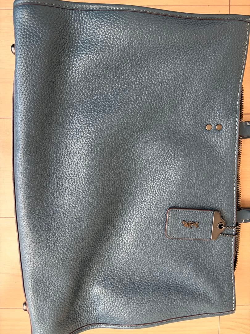 コーチ　11104 ローグブリーフ　グラブタンペブルレーザー　デニム(青系)