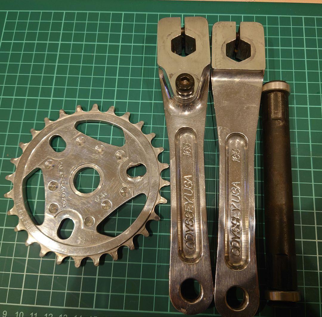 BMXクランクせット Odayssy Black Widow VINTAGE