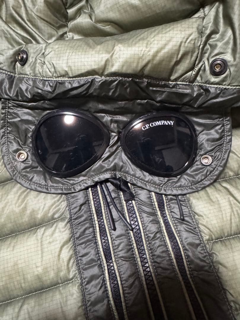 D.D. SHELL GOGGLE DOWN JACKET L グリーン