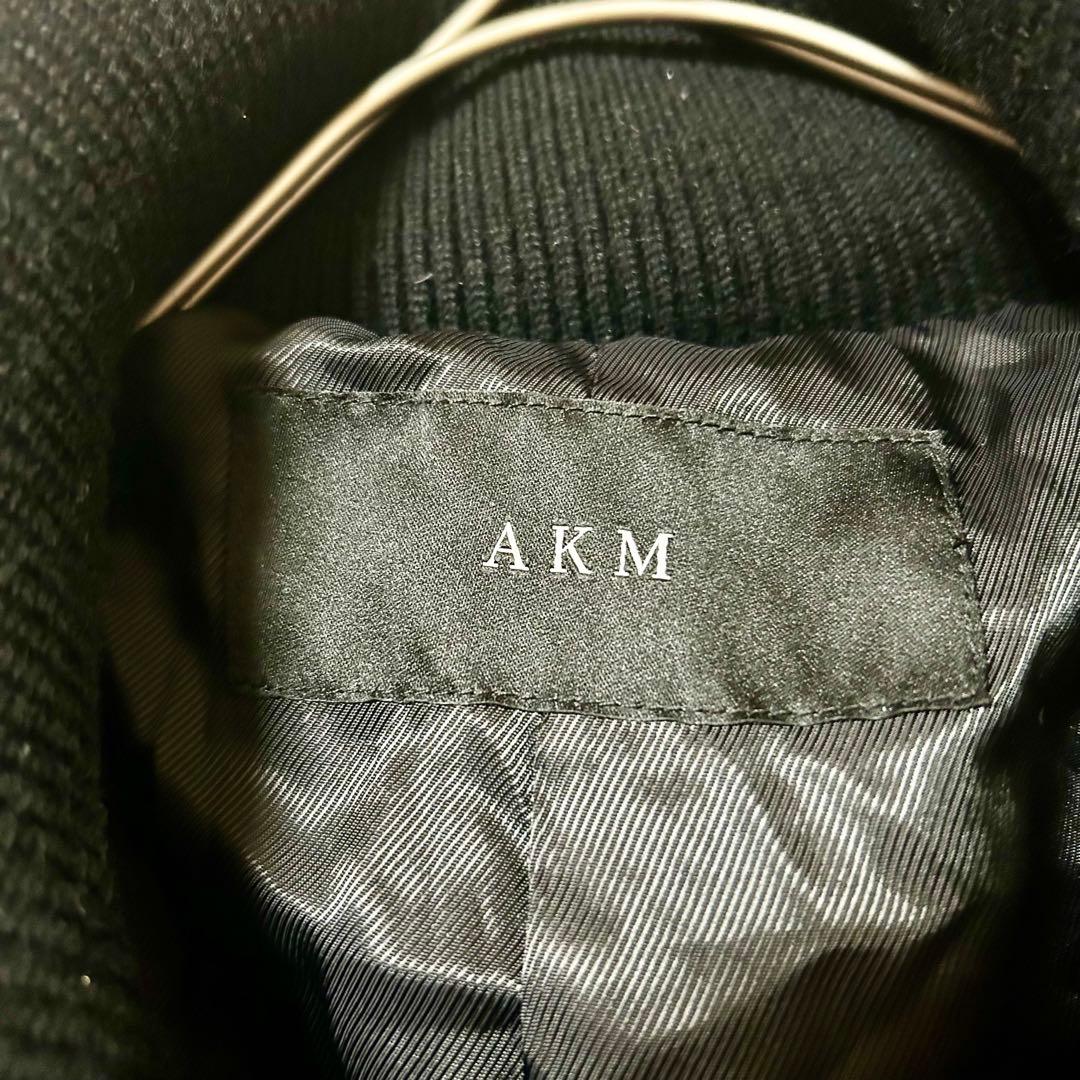 高級　エイケイエム　【M】　レイヤードダウンジャケット　ダブルチャック　ポケット