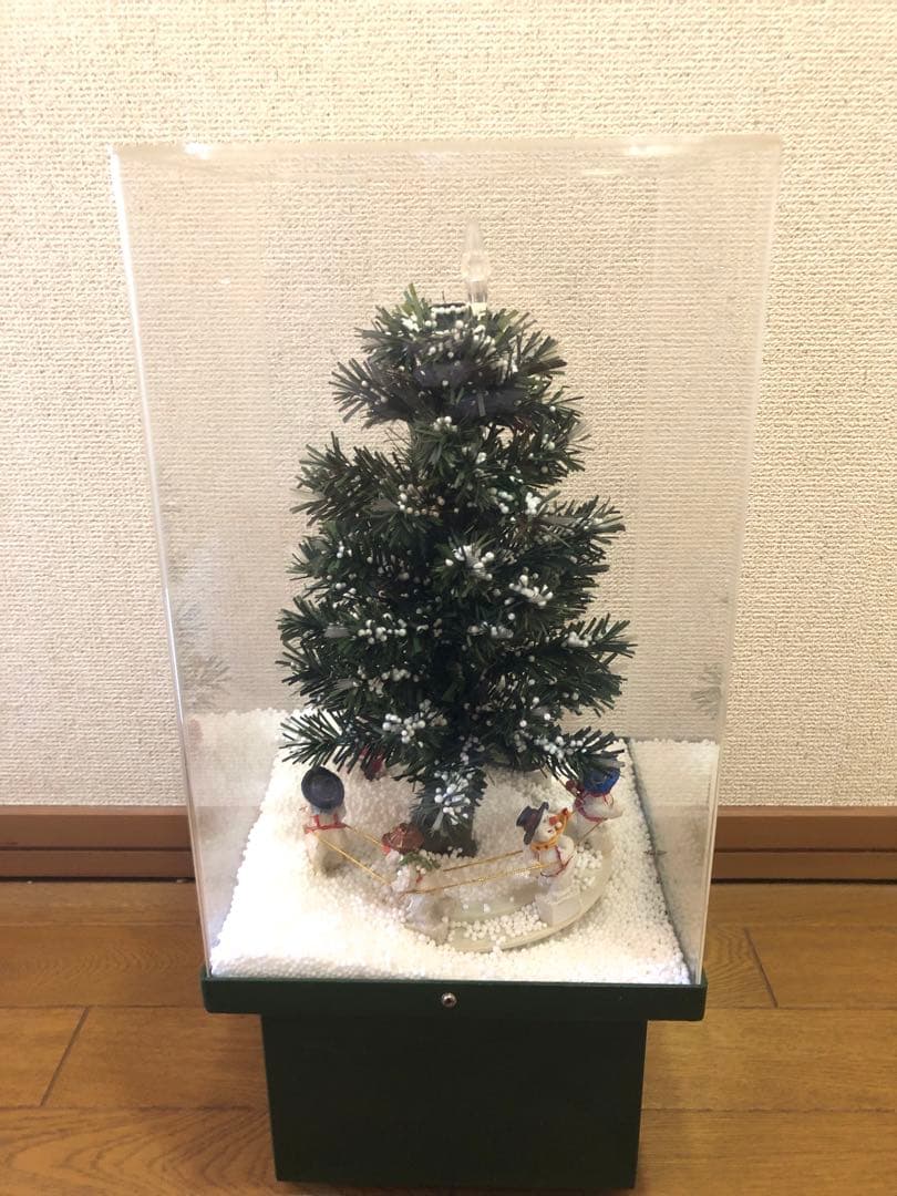 クリスマスツリー ドーム 電動 レトロ