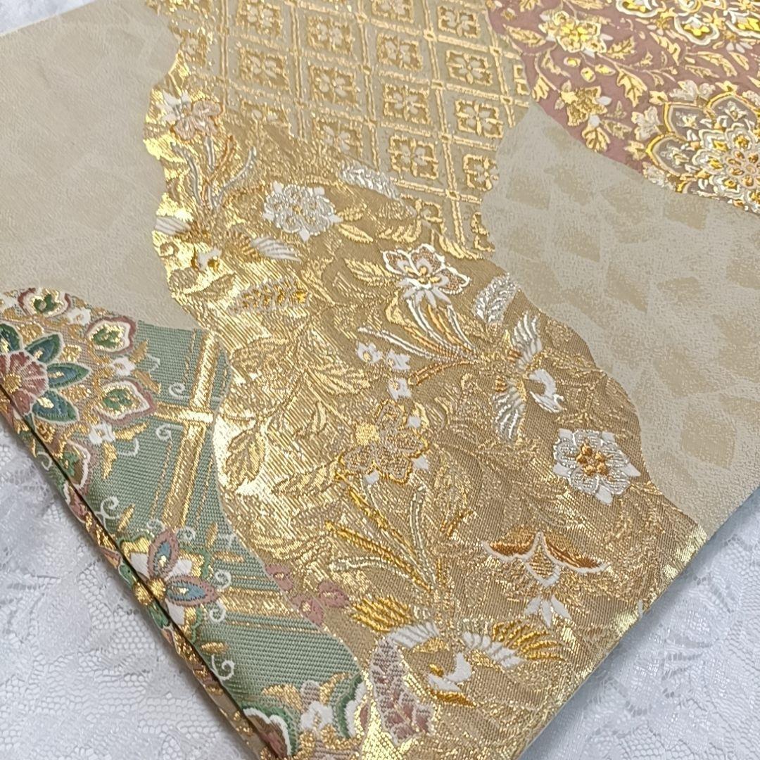 K*k様 LULU119 袋帯 華紋 新品未使用 金