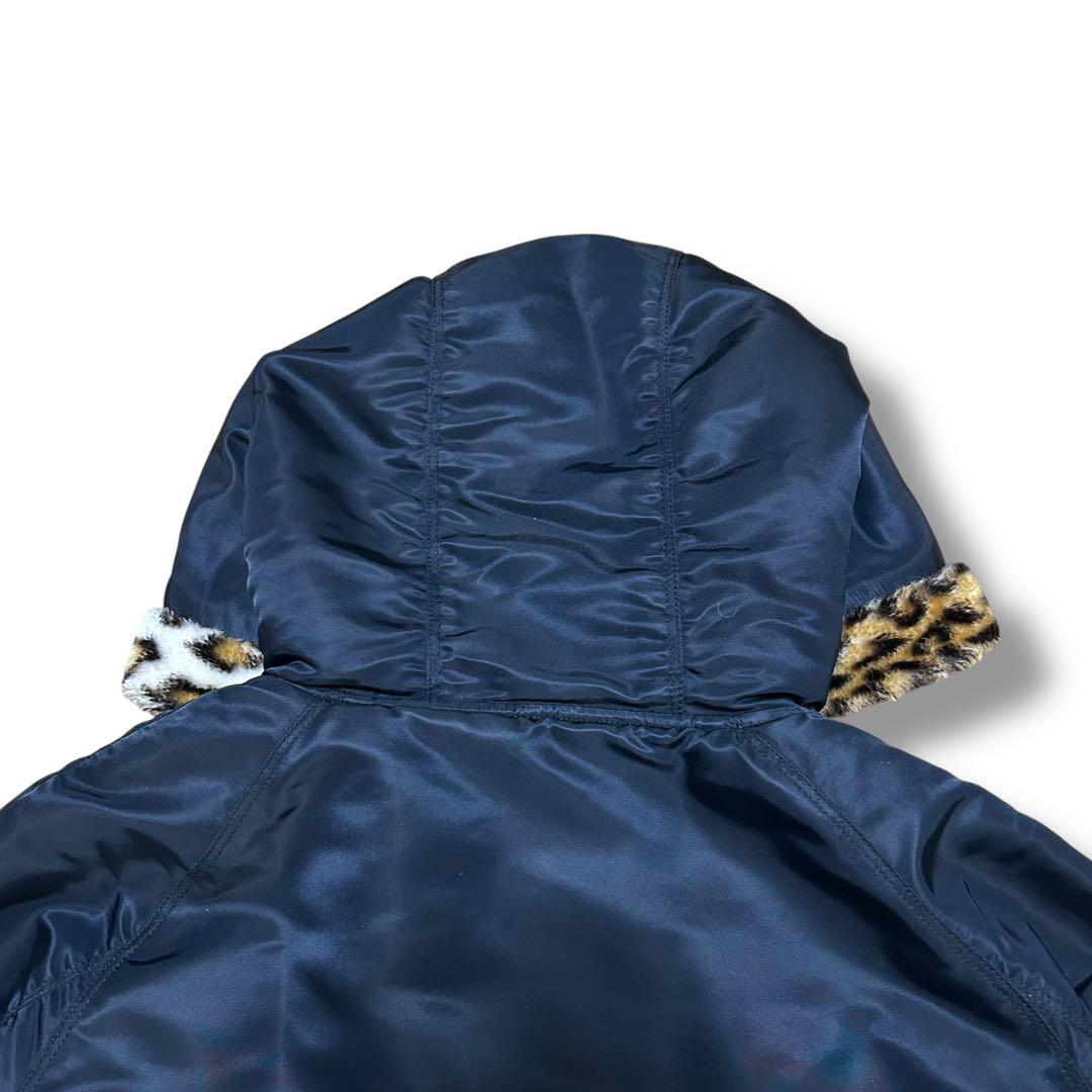\"RUDEの名作\" CRIMIE LEOPARD BOA HOOD JACKET