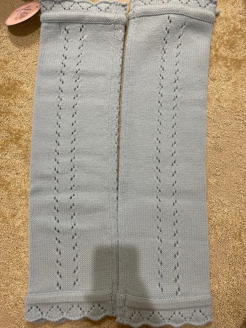 新品　Katie WINTER BABY レッグウォーマー　ブルー