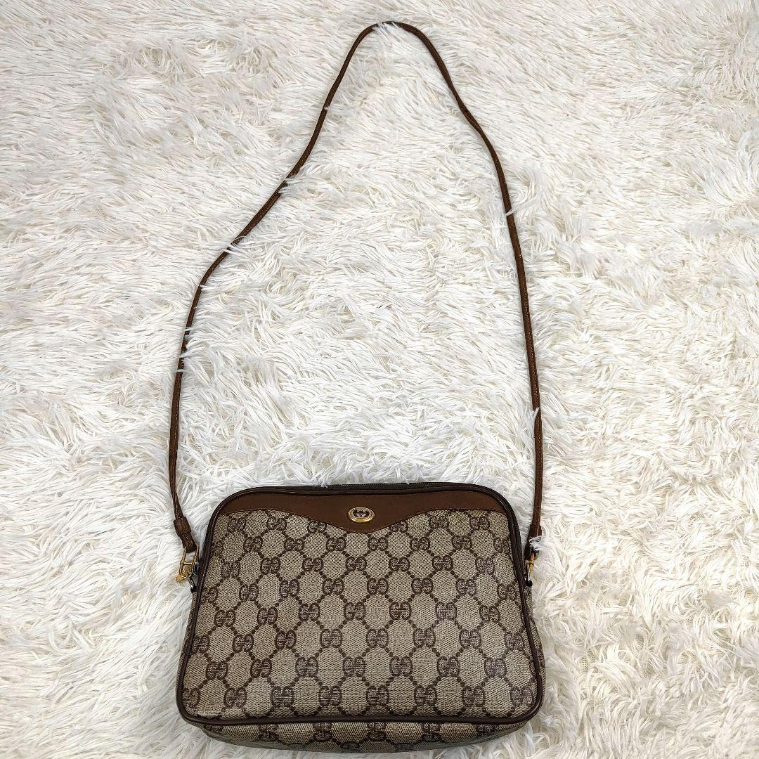 GUCCI　ショルダーバッグ　GGスプリーム　インターロッキング　2way