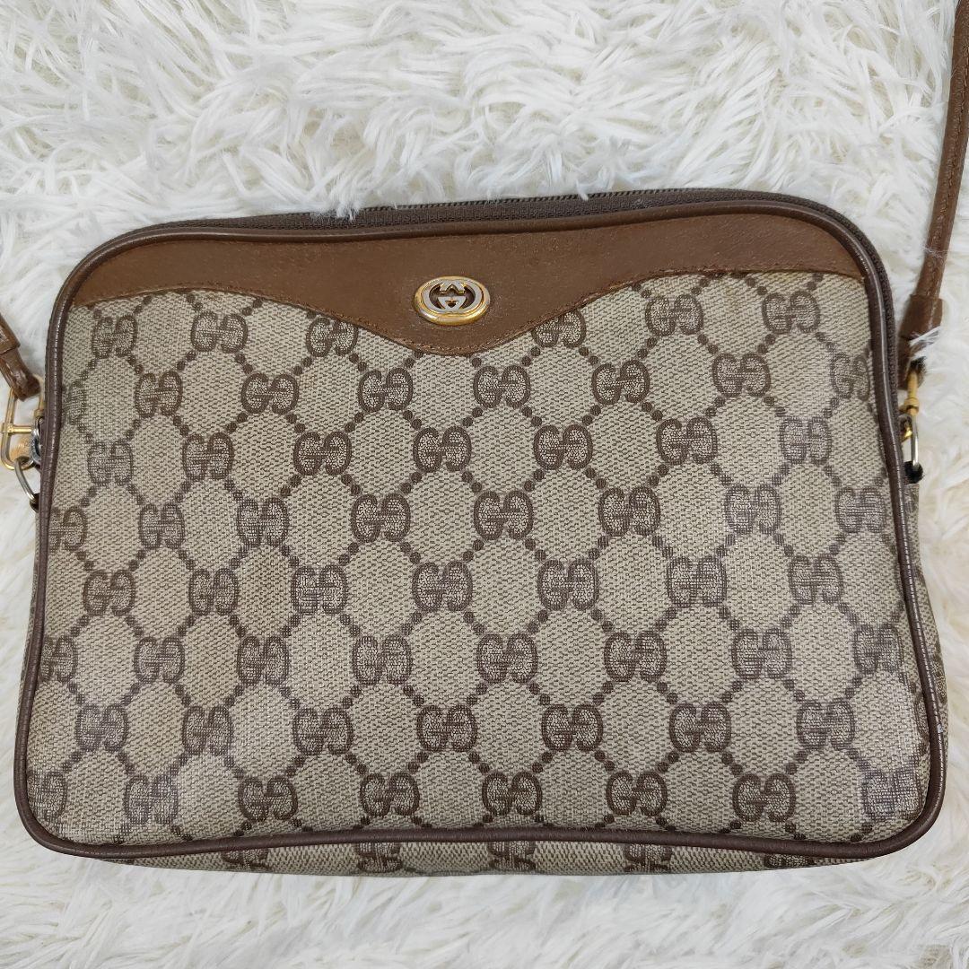 GUCCI　ショルダーバッグ　GGスプリーム　インターロッキング　2way