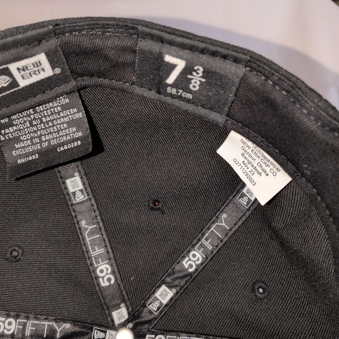 サ*ル様 Supreme 59FIFTY ブラックキャップ 7 3/8