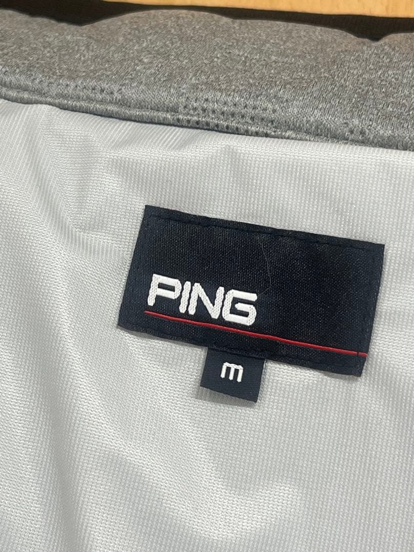 定価17,600円 PING ピン 防風 撥水 中綿 ブルゾン M グレー