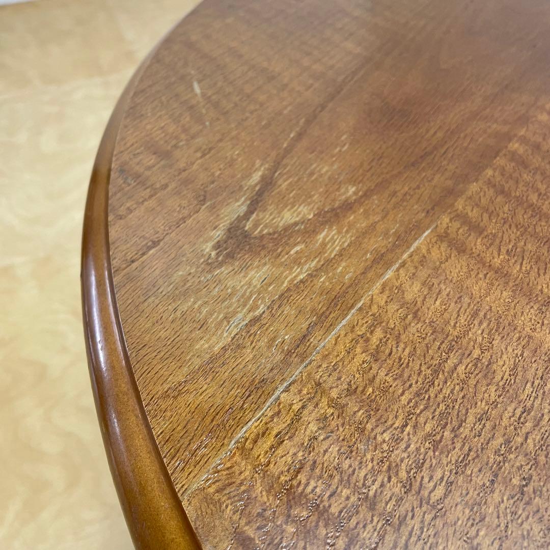 丸テーブル 幅90センチ 折りたたみ 丸ちゃぶ台 折り畳み 座卓 木製 レトロ