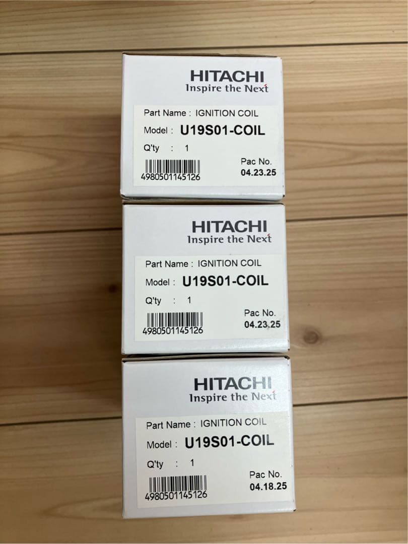 日立イグニッションコイル SUZUKIハスラーU19S01-COIL 3本未使用