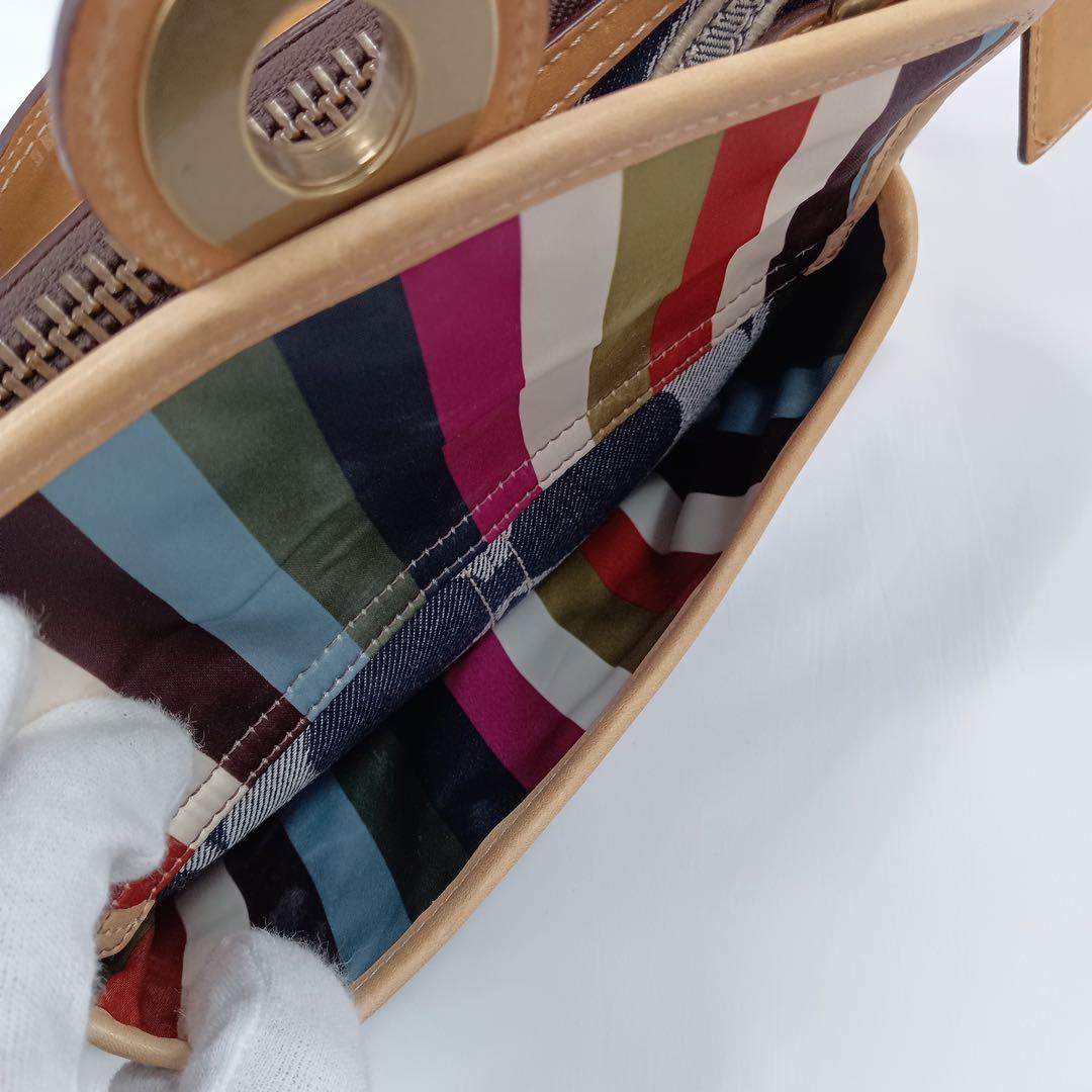 COACH コーチ　レガシー ターンロック デニム ワンショルダーバッグ