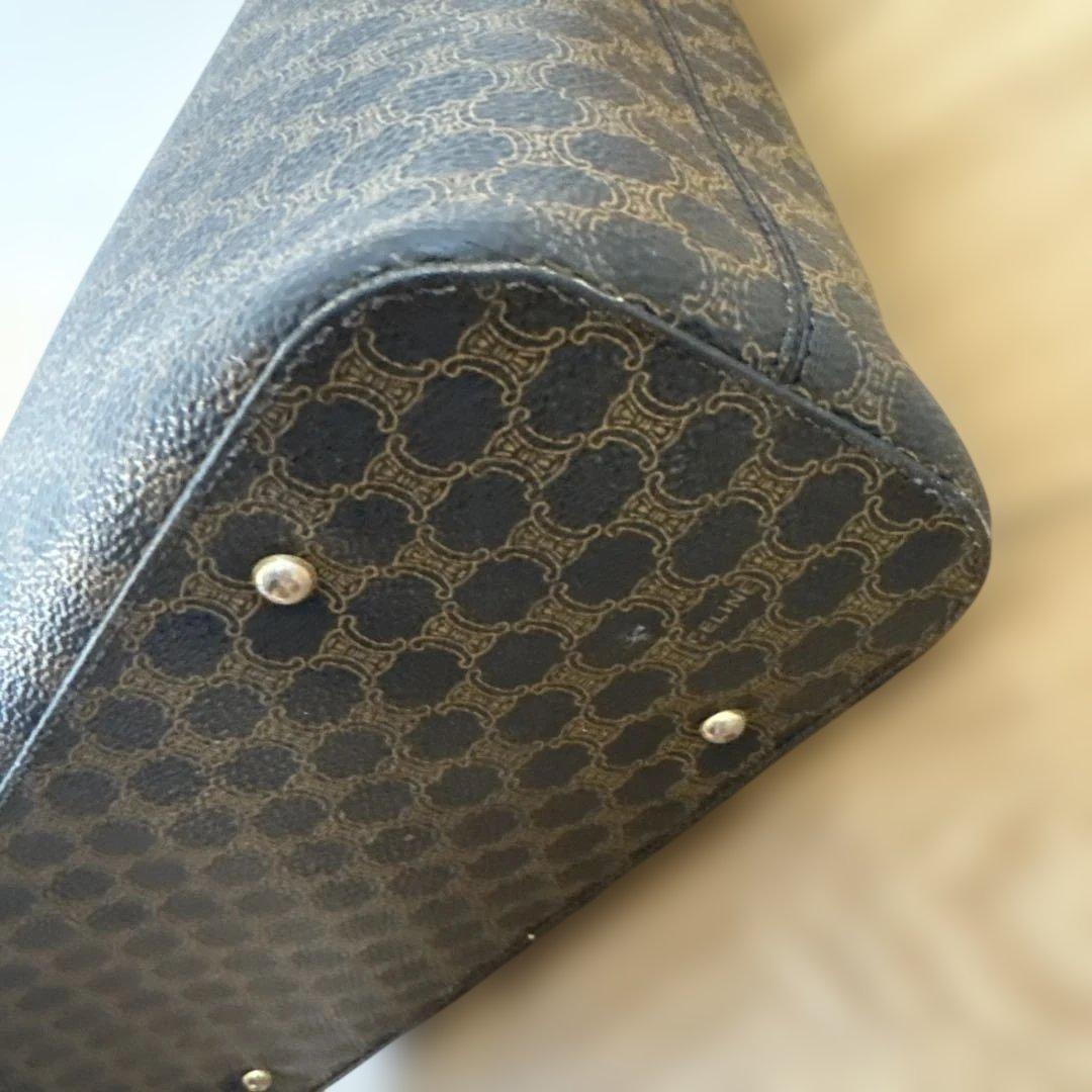 CELINE ダークブラウン ショルダーバッグ