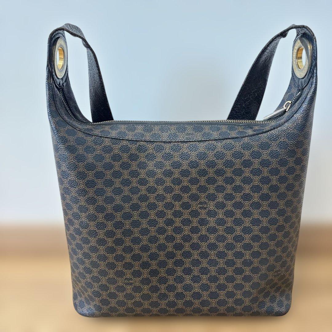 CELINE ダークブラウン ショルダーバッグ