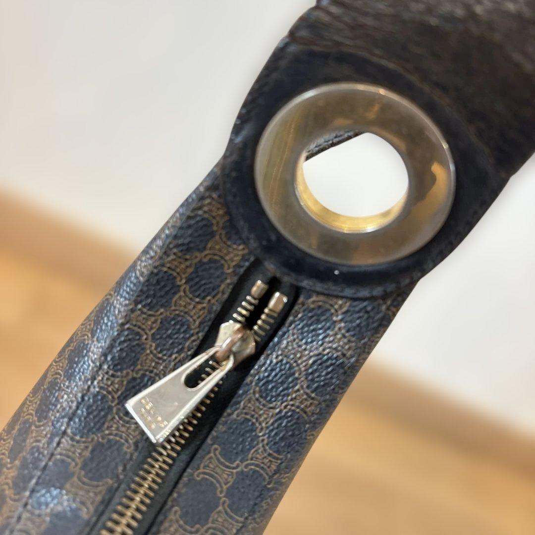 CELINE ダークブラウン ショルダーバッグ