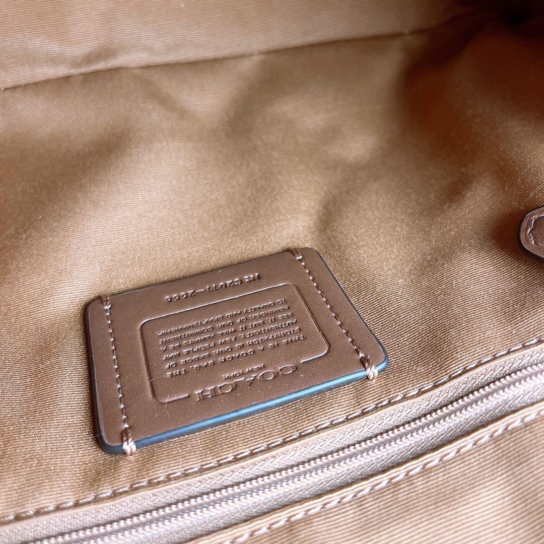 美品☆COACHコーチ 2wayショルダーバッグ ホワイト レザーゴールド金具.