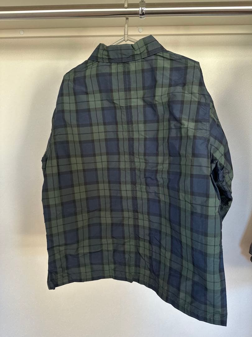 DANTON チェック柄 ナイロンジャケット