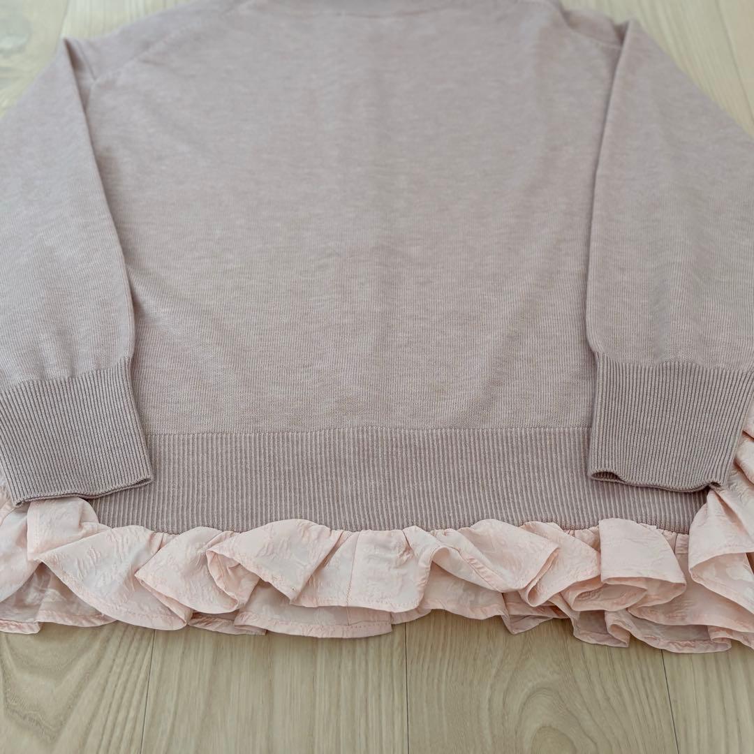 OHGA オーガ　フリルニットカーディガン