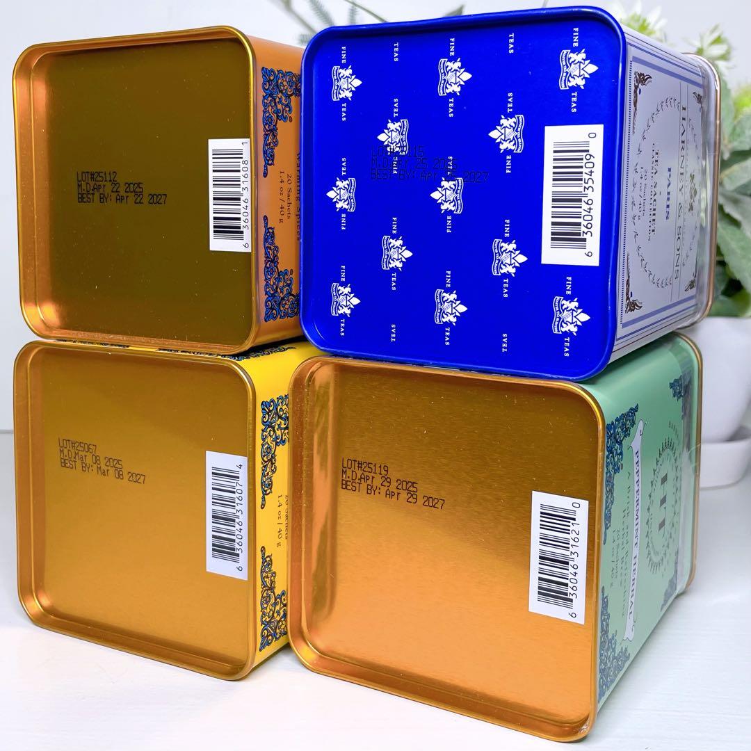 HARNEY & SONS パリ シナモン ミント イエロー 4缶セット