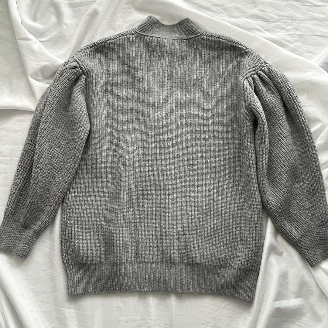 美品レア♡【Cygne】Raymondボリューム袖 ロングカーディガン グレー