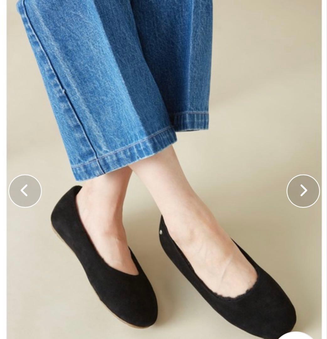 EMU Australia Mira 2.0 バレエシューズブラック5 22cm