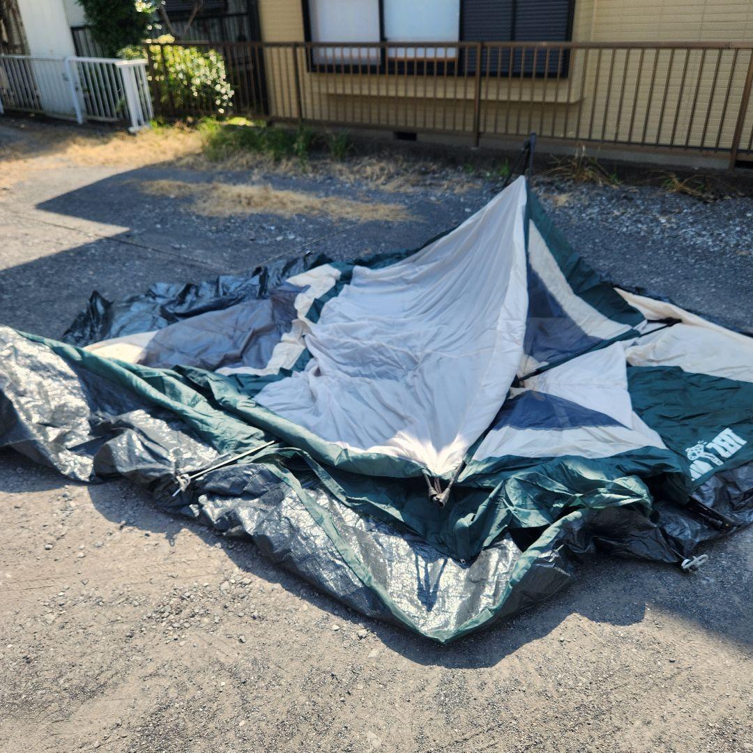 大容量3ルーム ドーム型 ワンタッチ式 キャンプテント(7人～用)