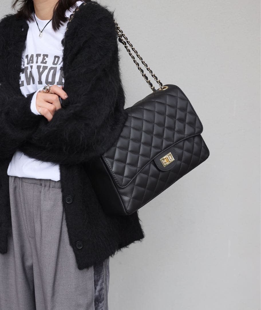 ☆うぱぱ☆【メゾンヴァンサン】定価29,700円 チェーンキルトバック