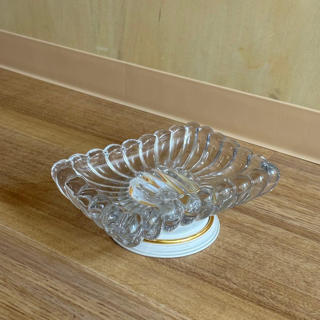 クリスタル　灰皿　アンティーク