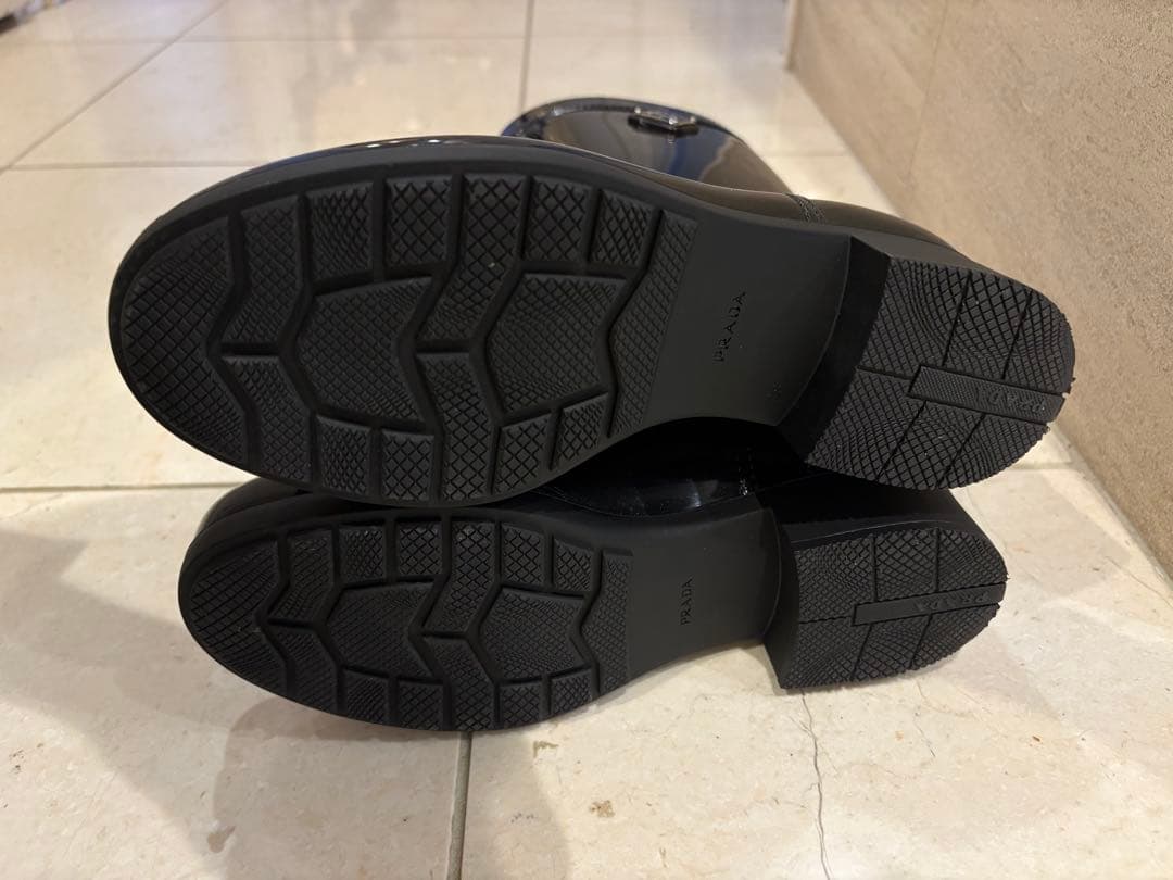 美品　PRADA プラダ レインシューズ　ブーツ　38