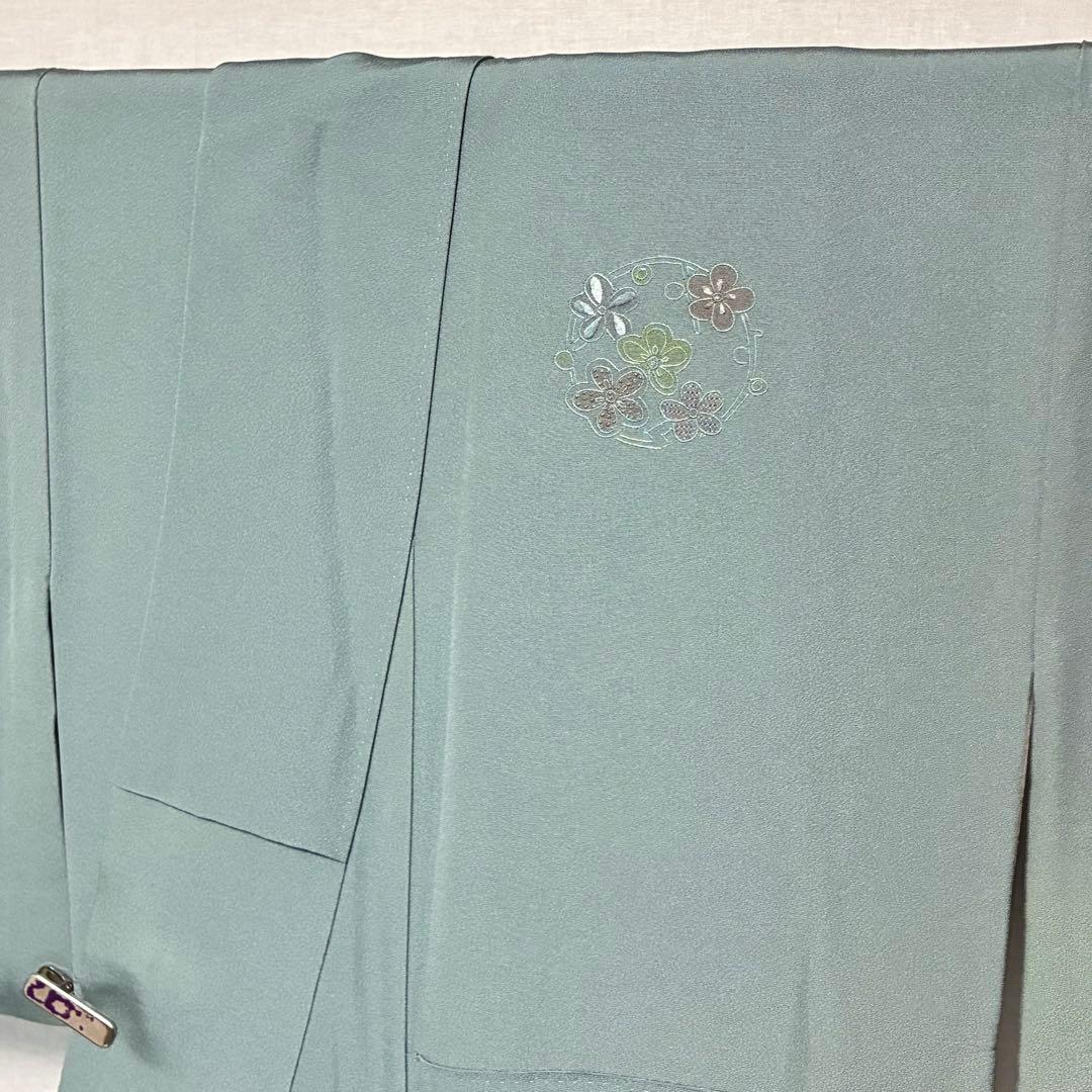 D121 訪問着 汕頭・蘇州・相良刺繍 総刺繍 正絹 着物 袷 極美品