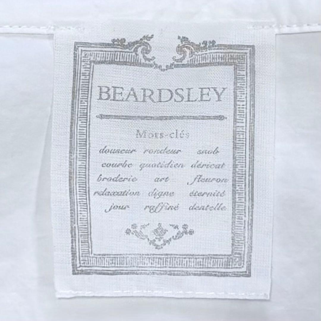 極美品✨ビアズリー シャツチュニック　ロングシャツ　白シャツ　オーバーサイズ