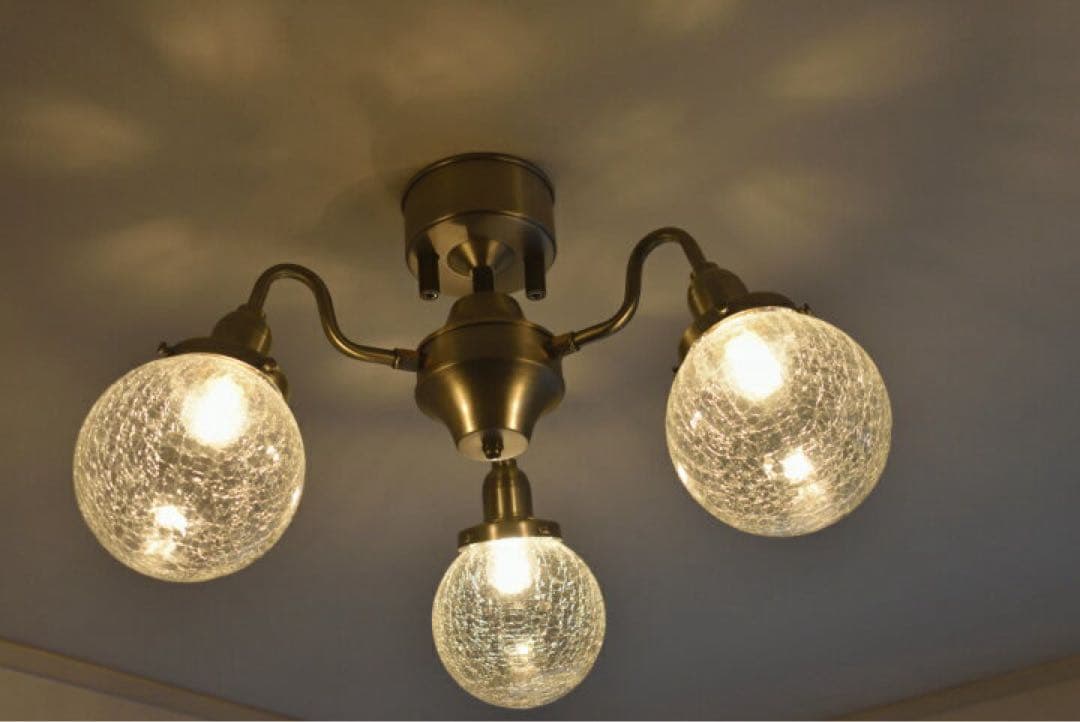 Boucherear シーリングライト 3灯 クリアガラス