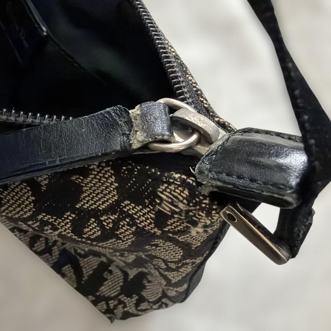 ディオール dior トロッター 黒 ハンドバッグ