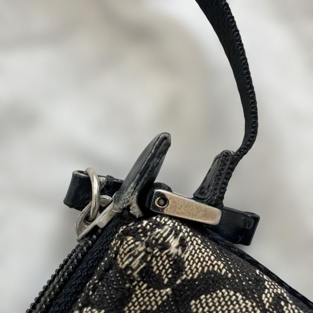 ディオール dior トロッター 黒 ハンドバッグ