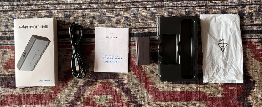 RayNeo Air 3s Pro（10月購入）HDMI→USB-C アダプタ