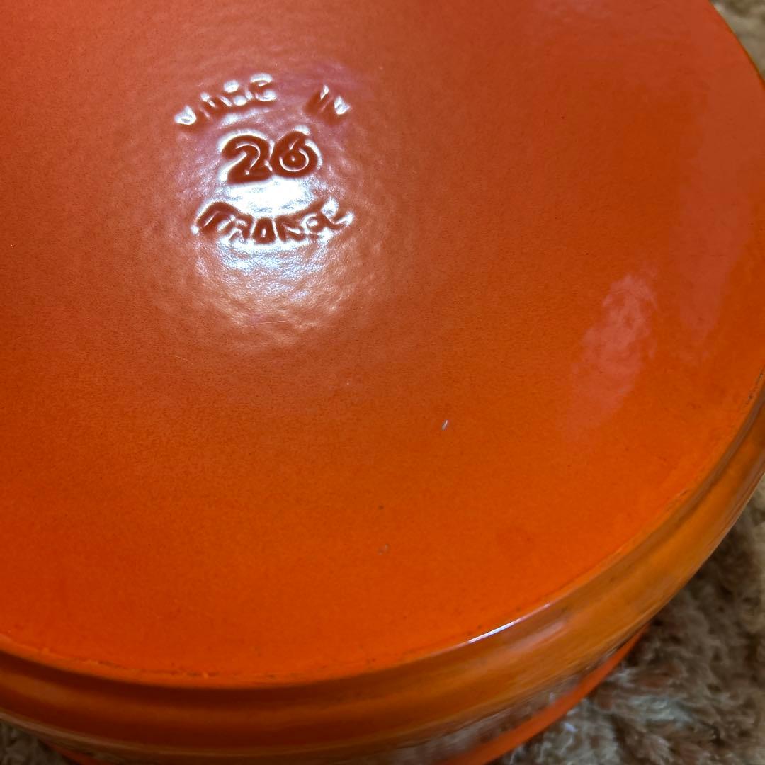 廃盤品 ストウブ staub ピコココット ラウンド 26cm オレンジ