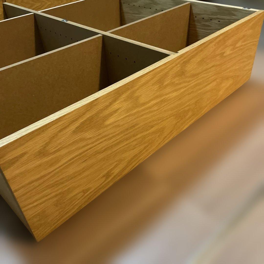 無印良品 ベッド下収納・大・オーク材・高さ25cmタイプ フタ付②