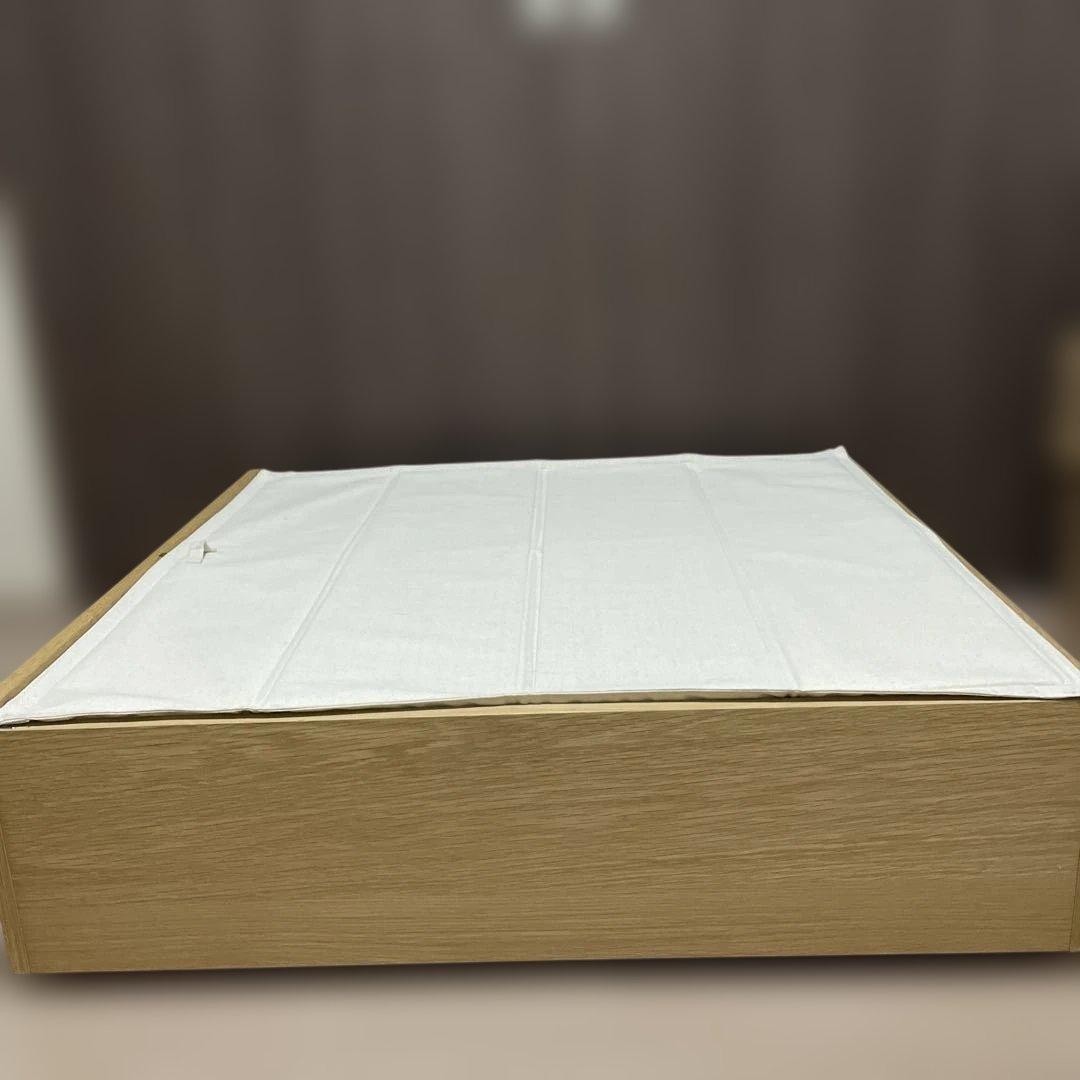 無印良品 ベッド下収納・大・オーク材・高さ25cmタイプ フタ付②