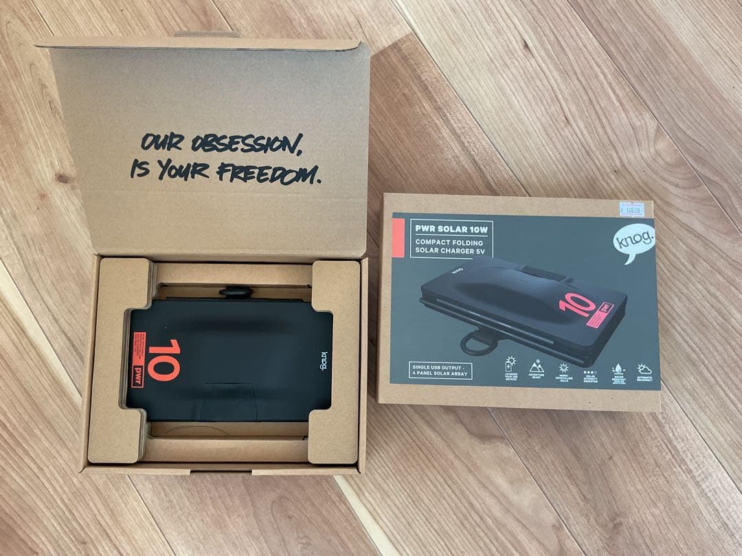 【新品】ノグ knog. PWR SOLAR 10W ソーラー充電