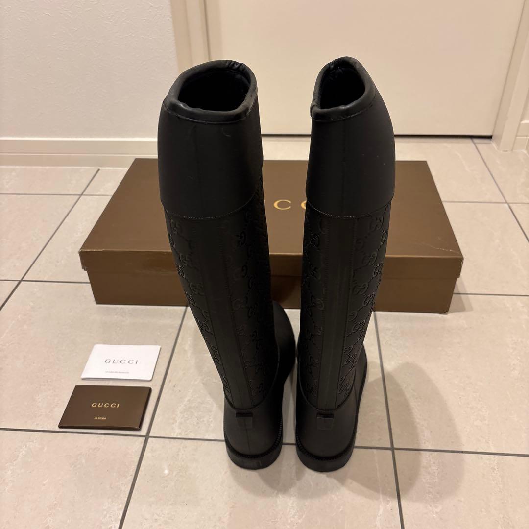 GUCCI ブラック 長靴・レインブーツ